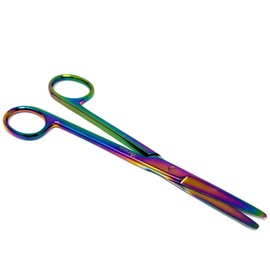 A2Z Scilab MAYO Dissecting Scissors Straight 6.75" Surgical Instruments Multi Titanium Colo