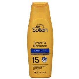 Protect & Moisturise Suncare Lotion SPF15 200ml | Medium Sun Protection with 5★ UVA | Lightweight, Hydrating, Water-Resistant Formula
