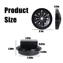 3 Inch Garbage Disposal Splash Guard Sink Stopper Universal Rubber Food Waste Disposer Sink Garbage Disposal Splash Guard and Drain Plug for Whirlaway/Waste King/Sinkmaster/GE Models