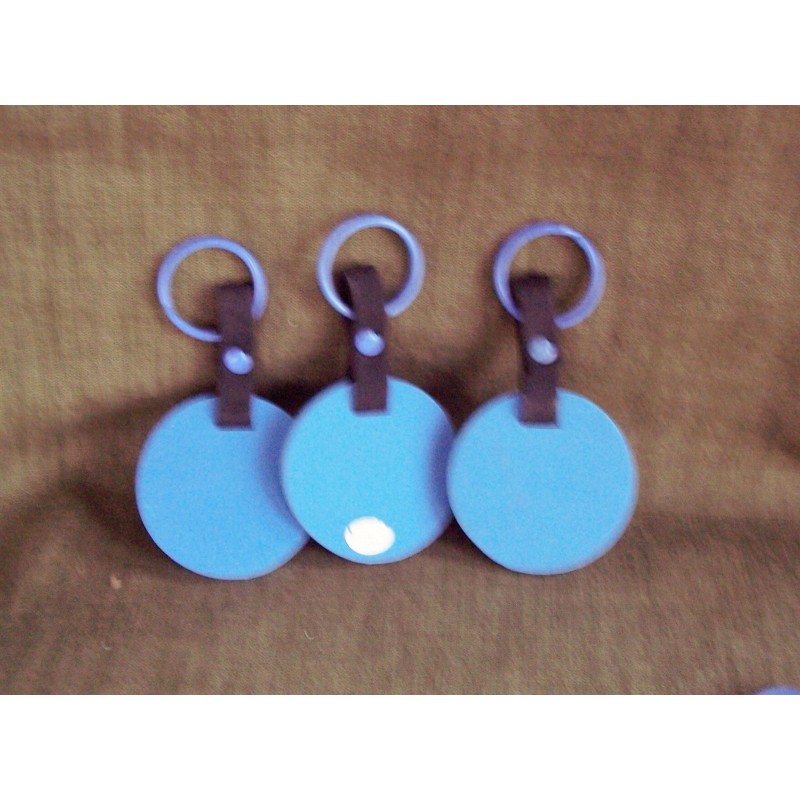 Unbranded KEY RING CHAIN SET OF 4PC ROUND FOAM RED-GREEN-YELL