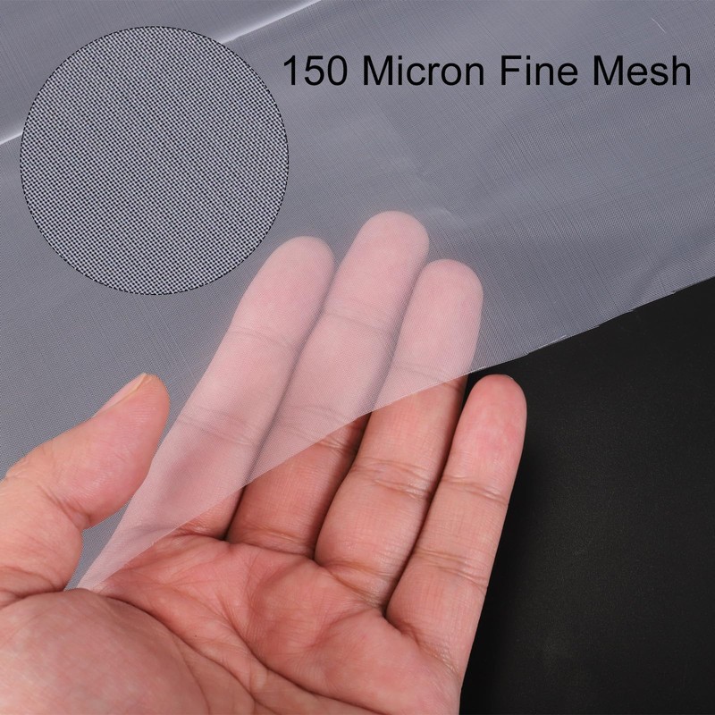 QUARKZMAN Pack of 3 150 Micron Colour Nylon Mesh Filter