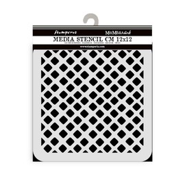 Stamperia - Thick Stencils for Scrapbooks, Albums, Cards, Bullet Journalling, and More, Flexible Material, Easy to Clean, Perfect for Hobbies, Crafts and Gifting (Candy Christmas, Waffle Pattern)