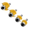 1/4 Inch Shank Roundover Edging Router Bit Set Corner Rounding