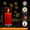 7LinRay 2" X 5" Realistic Flickering Flameless Candles Battery Operated