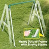 Trekassy Swing Sets for Backyard, 440lbs Heavy Duty A-Frame Metal