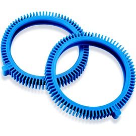 2 Pack 896584000-143 Blue Front Tire Kit with Super Hump Replacement for Haywood Poolvergnuegen Select Pool Cleaners and Perfectly Compatible with Hayward Phoenix Cleaners