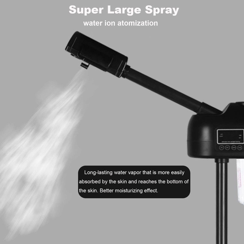 HeavenBird Stand Professional Ozone Facial Steamer with Digital Display, Adjustable