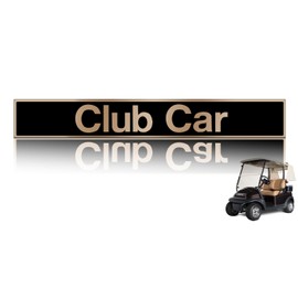 ZLX&LU Club Car Precedent Front Emblem, Golf Cart Replacement Decal, Club Car Name Plate and Fornt Badge, Precedent Golf Cart Accessories, OEM#: 1025026-01, 15.74" X 2.24"