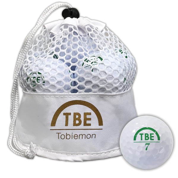 TOBIEMON Authorized 2 - piece Construction Golf Balls with Mesh Bag , white