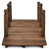 Giantex Giantex 5 FT Wooden Garden Bridge, Stained Wood Arc