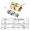 sourcing map 2 Pairs Quick Release Garden Brass Leak Free