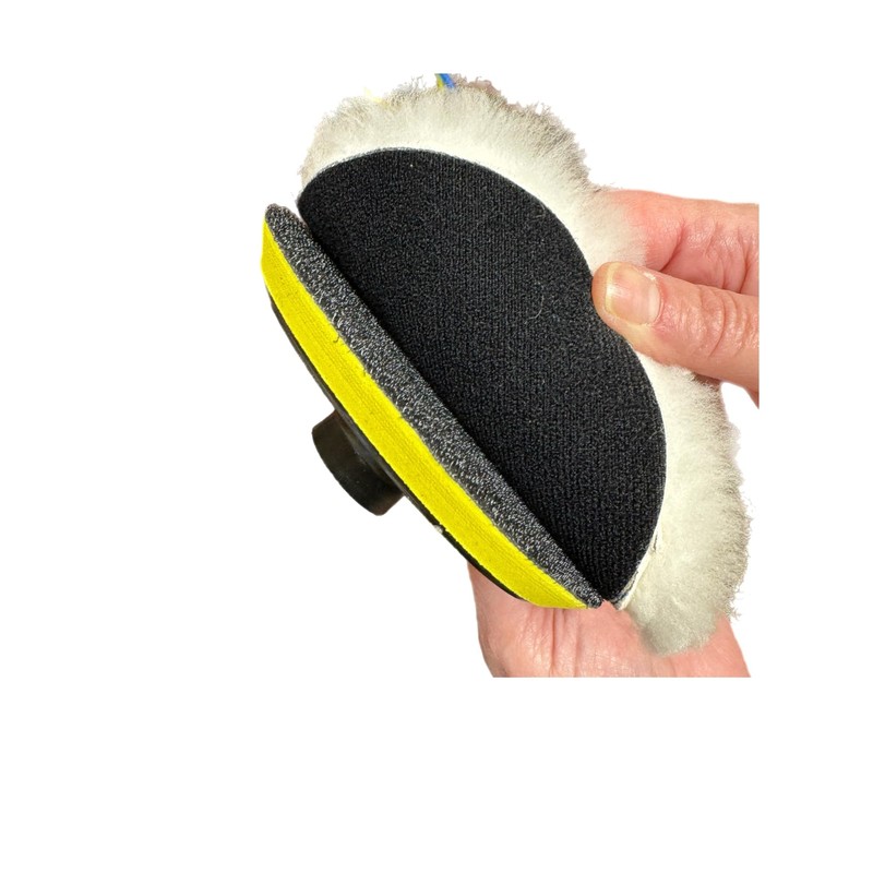 Lambswool Polishing Pads Sheepskin Buffing Pads, 7 Piece Set. Includes