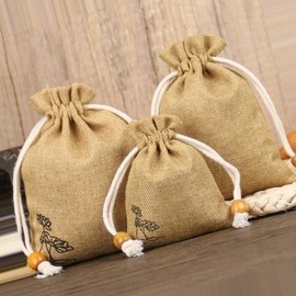 Linen pouch 8x10cm / 마 주머니 파우치 8X10cm