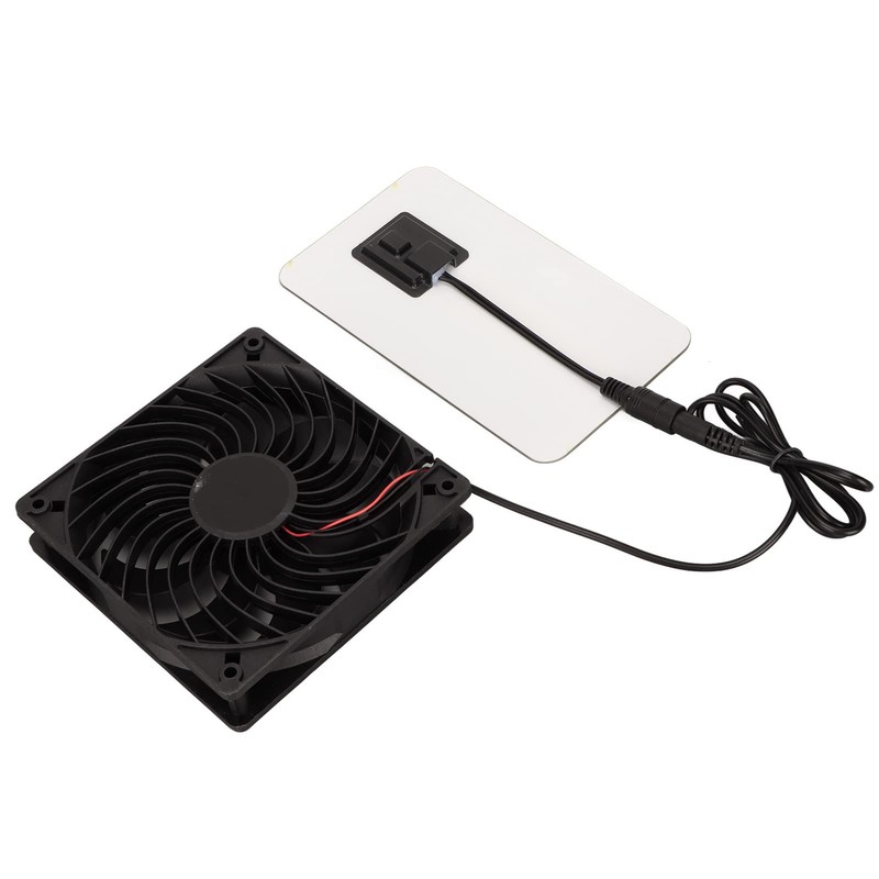 Zerodis Solar Power Panel Abluftventilator 15W Solarpanel Ventilator FüR GewäChshaus