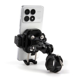 BENEALL Motorcycle Phone Mount for Fork stem Hole Handlebar Mount 360 Cell Phone Holder Clamp Fit for ATV UTV Motorcycle Bike Snowmobile Scooter