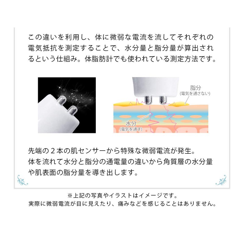 belulu Skin Checker (充電式) - Skin Moisture, Oil, Elasticity Measurement