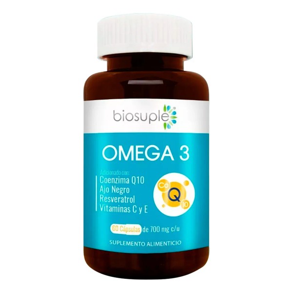 Omega 3 Biosuple Epa Dha Salud Cardiovascular 60 Caps 700mg