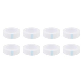 Cinta para Extensión de Pestañas 8 Rollos de Tela No Tejida Color Claro | Protector de Piel para Ojos, Herramienta Auxiliar para Injerto, Uso Profesional en Maquillaje