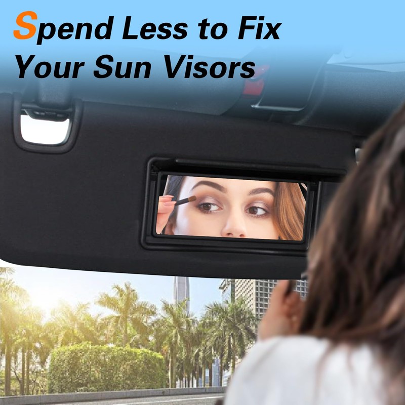 FUSH Passenger Side Sun Visor Mounting Clip Compatible with Jeep