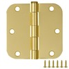 10-Pack 3.5-Inch x 3.5-Inch Interior Door Hinges with 5/8-Inch Radius,