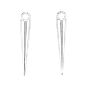 KitBeads 20 Pieces Long Ball Spike Charms, Antique Tibetan Punk Metal Cone Shaped Pendants for Jewellery Making Necklace Bracelet Earrings Crafts Acrylic No Gemstone, Acrylic, No Gemstone