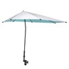 Prospo Adjustable Beach Umbrella with Universal Clamp, Portable UPF 50+