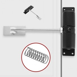 Automatic Door Closer for Entrance, Wooden, Fire, and Interior Doors Black