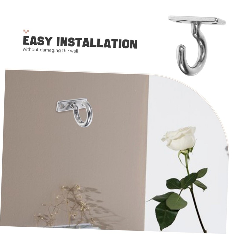 Operitacx Stainless Steel Outdoor Ceiling Hook for Wall Mounting Mandatory