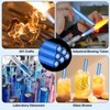 Lainballow 20 pcs 6 Inch Glass Blowing Tubes, Blue Glass