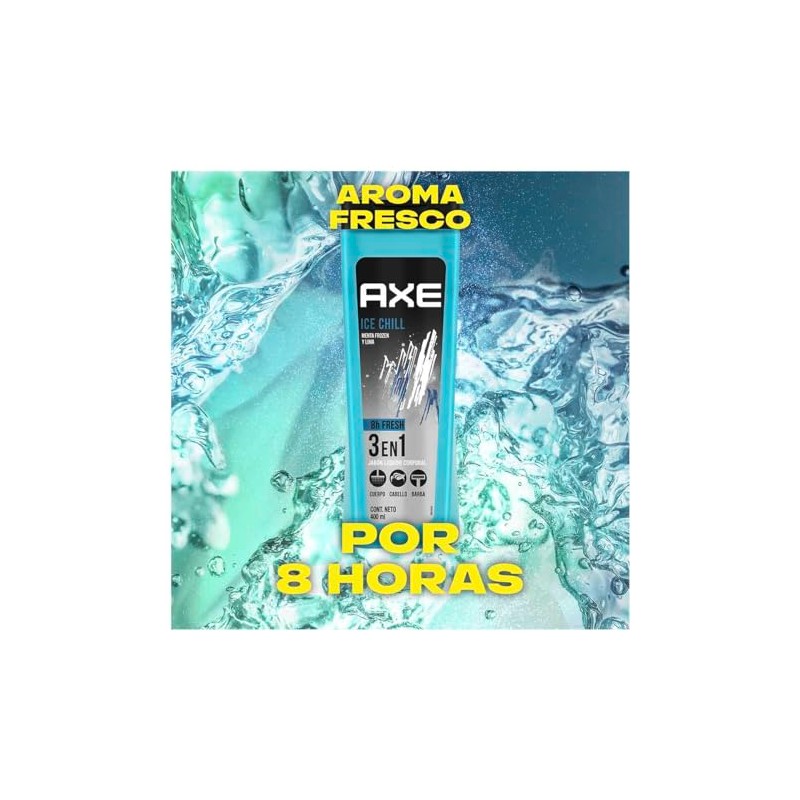 Jabón líquido 3 en 1 Axe Ice Chill 400 ml