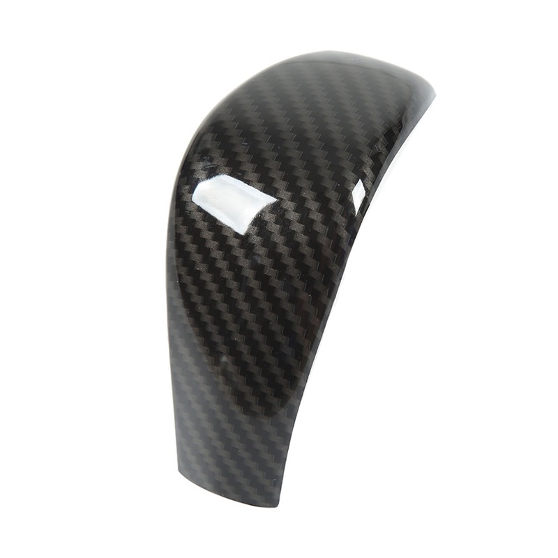Carbon Fiber Style Gear Shift Head Cover Trim Car Modification