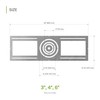 ASD New Construction Mounting Plate with Symmetric Round Hole -