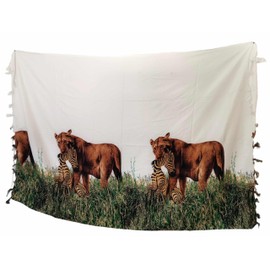 EB-CON Pareo Sarong Beach Wrap Skirt Beach Towel Bikini Cover Up Blanket, The Hunt, One size fits all