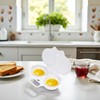 White Egg Poacher, Microwave Egg Boiler Poacher, Microwave Egg Poacher,