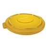 Rubbermaid Commercial FG263100YEL BRUTE Heavy-Duty Round Waste/Utility Container, 32-gallon Lid,