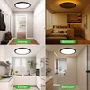 zemty 12 Inch Flush Mount Ceiling Light with Night Light