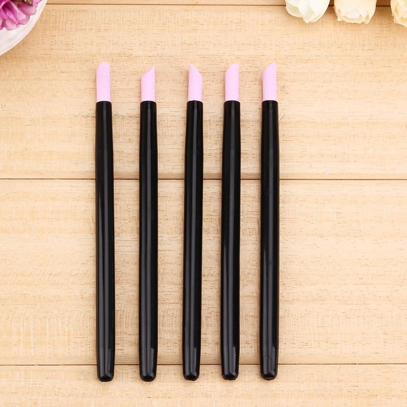 Yimart 5PCS Stone Sanding Nail File Tools Nail File Cuticle