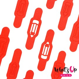 Whats Up Nails - Pencil Vinyl Stencils for Nail Art Design (1 Sheet, 20 Stencils)