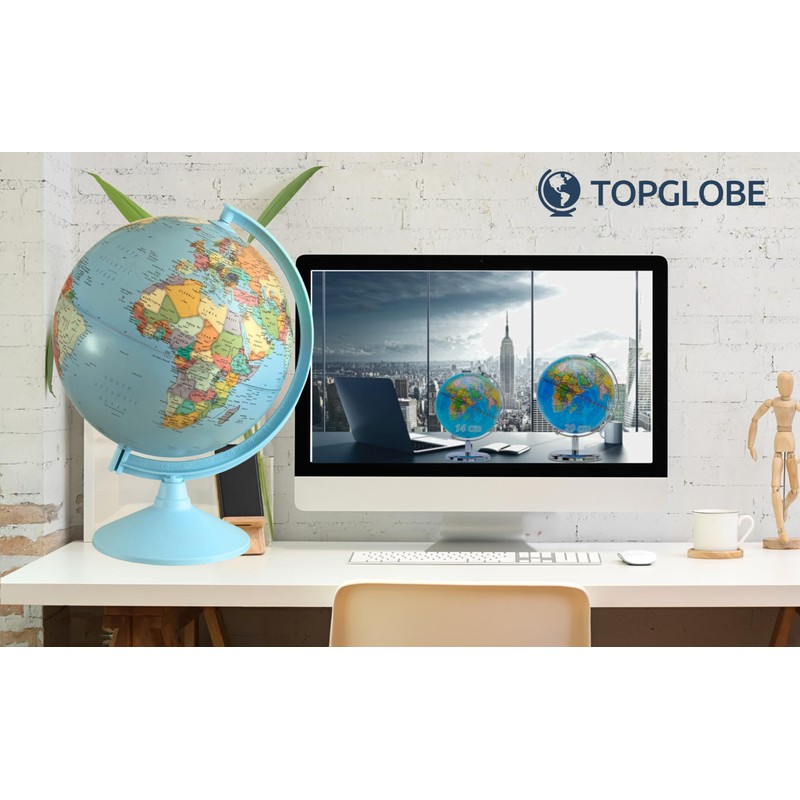 Topglobe TOPGLOBE 30 cm Student Globe - Map in German