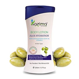 KAZIMA Aloe Hydration BODY LOTION (200ML) with Cocoa Butter & Olive Oil Vitamins E