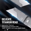 WORKPRO Premium Titanium Utility Knife, CNC Unibody w/10 Extra Blades