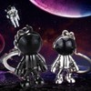 GeneX 2 Piece Keychain, Astronaut Key Ring, Metal Fittings, Key