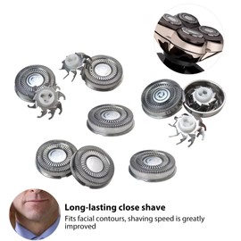 2Sets 8Pcs Shaver Replacement Heads for Pitbull Gold PRO Shaver Replacement Blade, New Upgraded