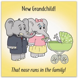 Twizler New Grandchild Card - Funny New Grandparents Cards - New Granddaughter Card - New Grandson Card