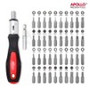 Apollo Tools 71 Piece Complete Household Tool Set with Clamp,