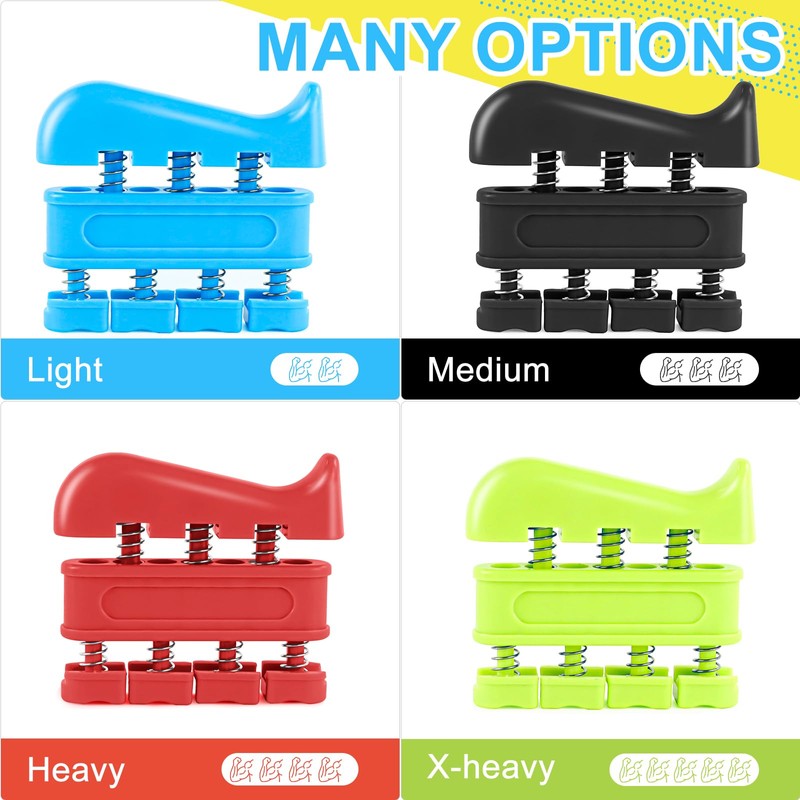 4 Finger Trainer Occupational Therapy, Includes Four Levels of Finger