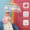 Transparent Umbrella Cartoon Long Handle Umbrella For Children