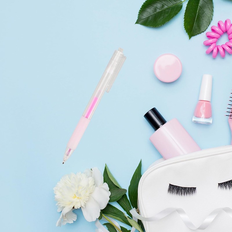 Lápiz para Mapeo de Cejas Rosa de Plástico para Tatuajes