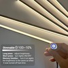 HAMRVL Wood Slat Wall Panels LED Recessed Lighting - 6pcs