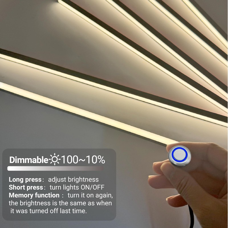 HAMRVL Wood Slat Wall Panels LED Recessed Lighting - 6pcs
